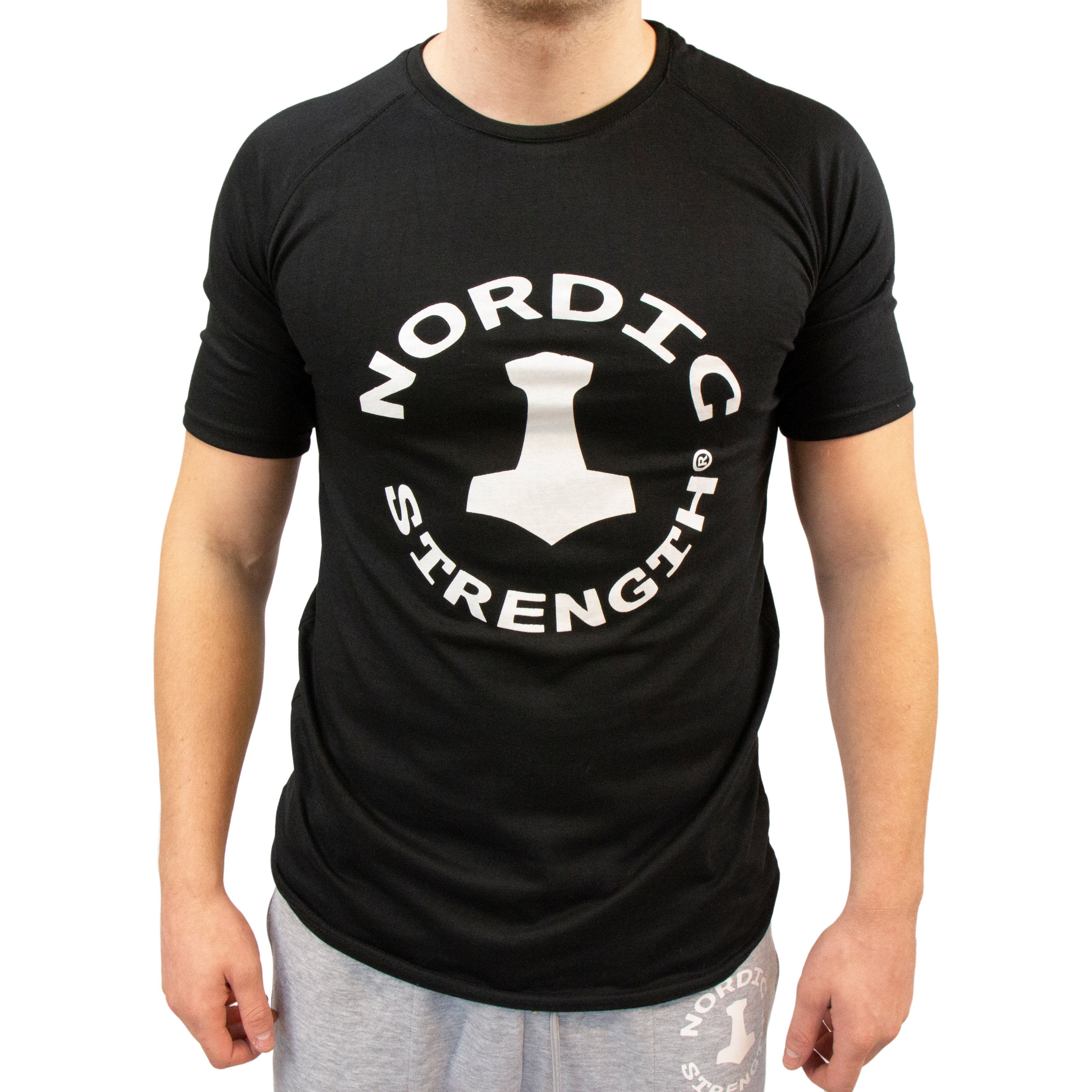 sort nordic strength trænings t-shirt