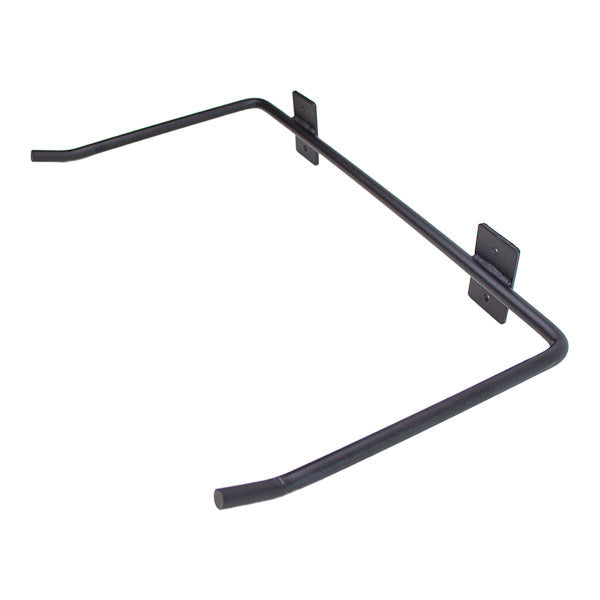 Vægmonteret ophæng til træningsmåtter sort/chrome