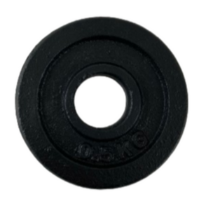 Vægtskive i jern - 0,5 kg (30 mm)