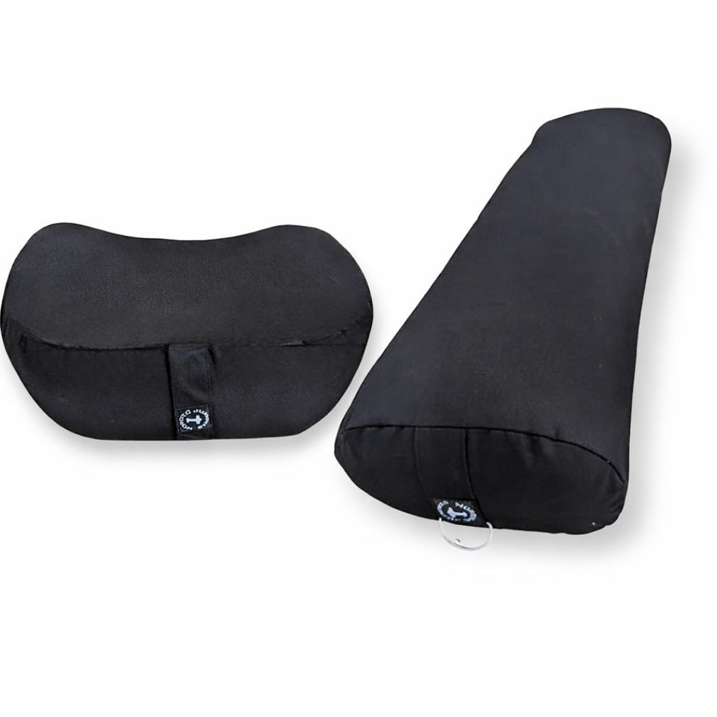 Yogapølle & Meditationspude i sort (Pakketilbud)
