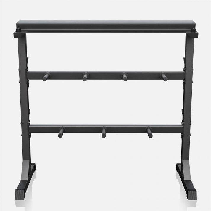 Vægtskive, vægtstang og håndvægte holder (Sort)