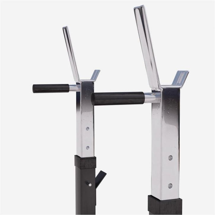 Træningsbænk med bænkpres stativ (sort) (Gorilla)