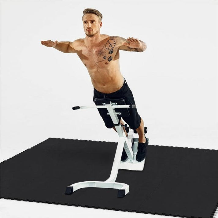 Gorilla fitnessgulv (sæt med 8 stk) sort