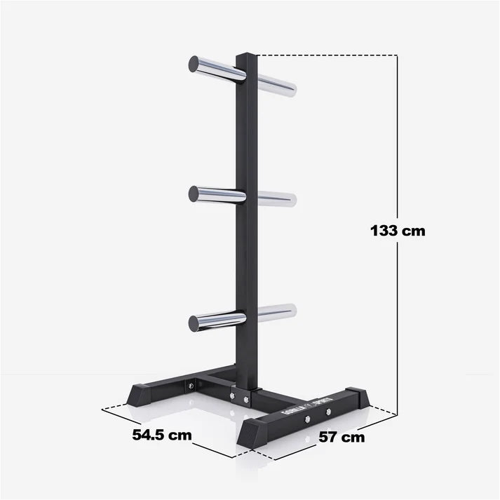 Vægtskiveholder i sort til 50 mm vægtskiver – 350 kg