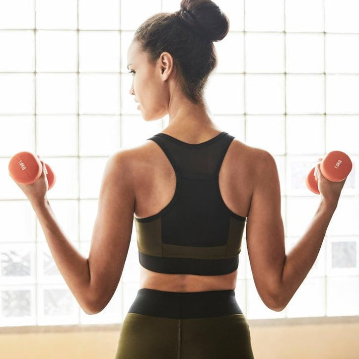 Aerobic håndvægtsæt med kuffert (10 kg)