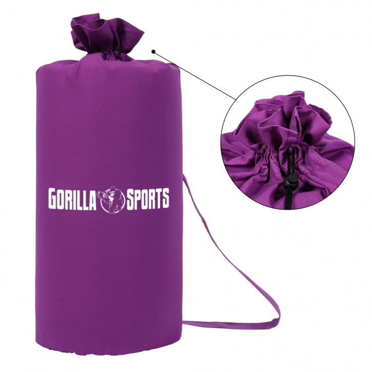 Akupressurmåtte lilla med pude og bæretaske