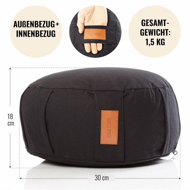 Yogapude Sort (Rund)