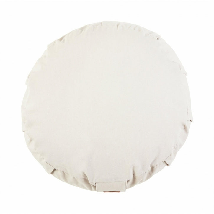 Yogapude Sandfarve (Rund)