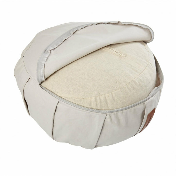 Yogapude Sandfarve (Rund)