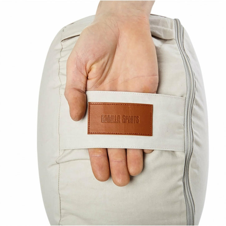 Yogapude Sandfarve (Rund)