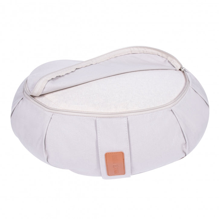 Meditationspude (halvmåne) Sandfarvet