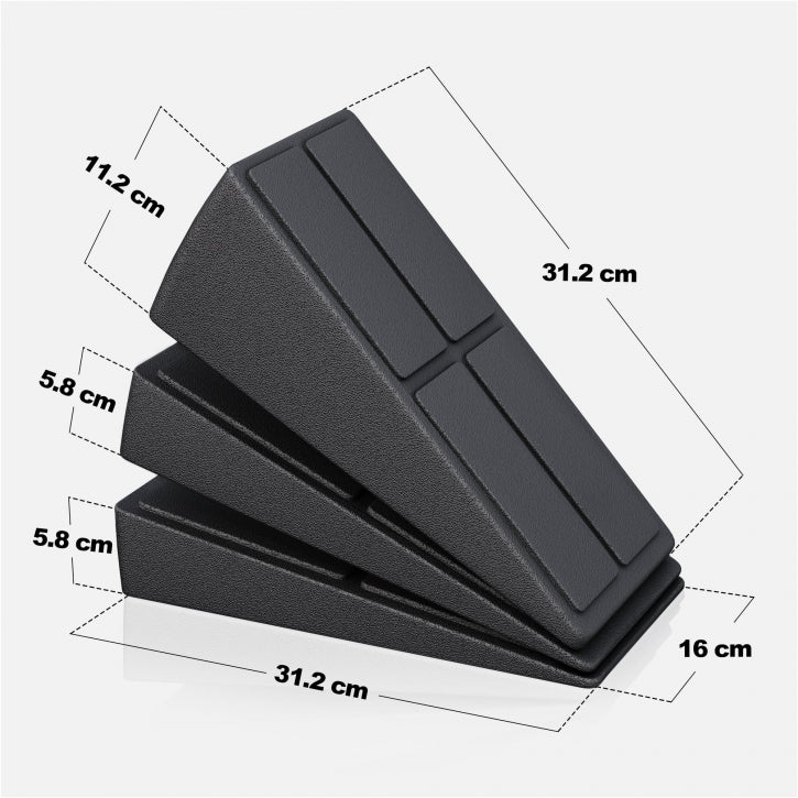 Læg blokke (3 dele) i sort (calf blocks)