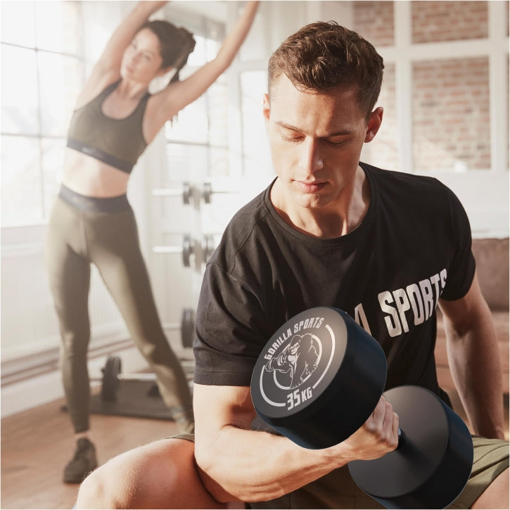 Håndvægt gummi 35 kg (Restsalg)