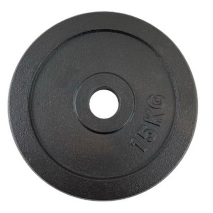 Vægtskive sort metal (50 mm) - 15 kg