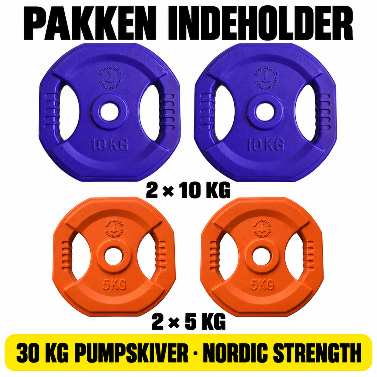 Pump-skivesæt 30 kg | Nordic Strength