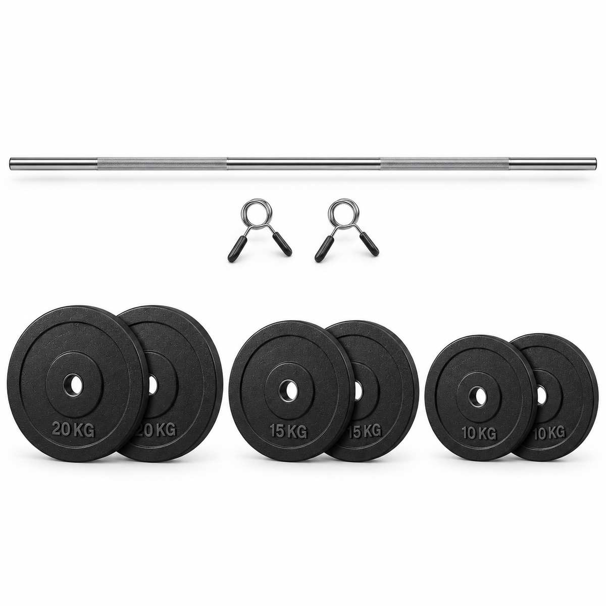 100 kg vægtstangssæt med jernskiver – 30 mm