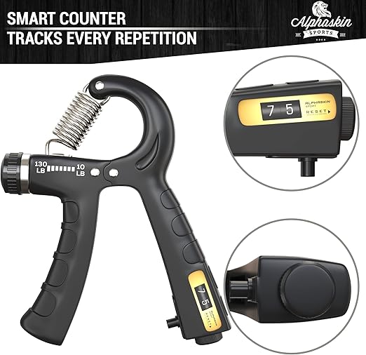 Premium håndtræner (5 - 60 kg) med tæller