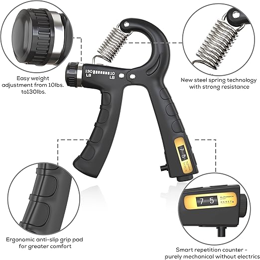 Premium håndtræner (5 - 60 kg) med tæller