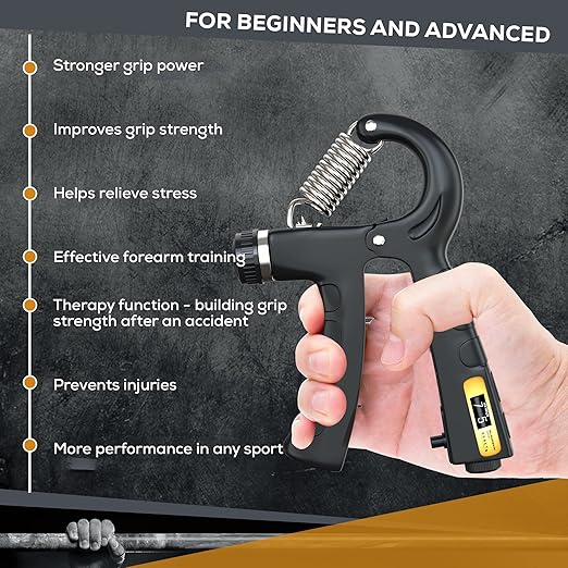 Premium håndtræner (5 - 60 kg) med tæller