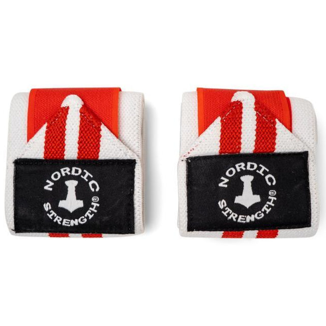 Håndledsstøtte rød/hvid (bomuld/elastan)