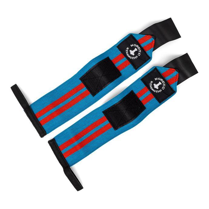 Håndledsstøtte blå/rød (bomuld/elastan)