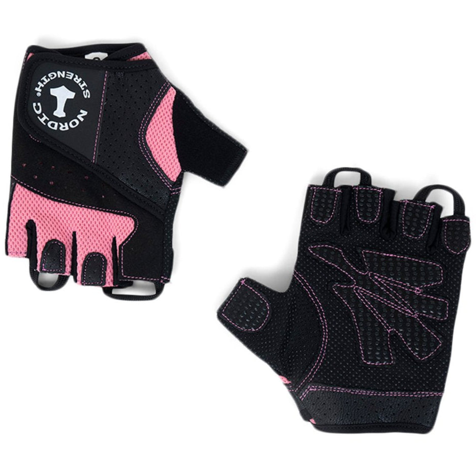 Træningshandsker gummibelagt i pink Nordic Strength (XL)