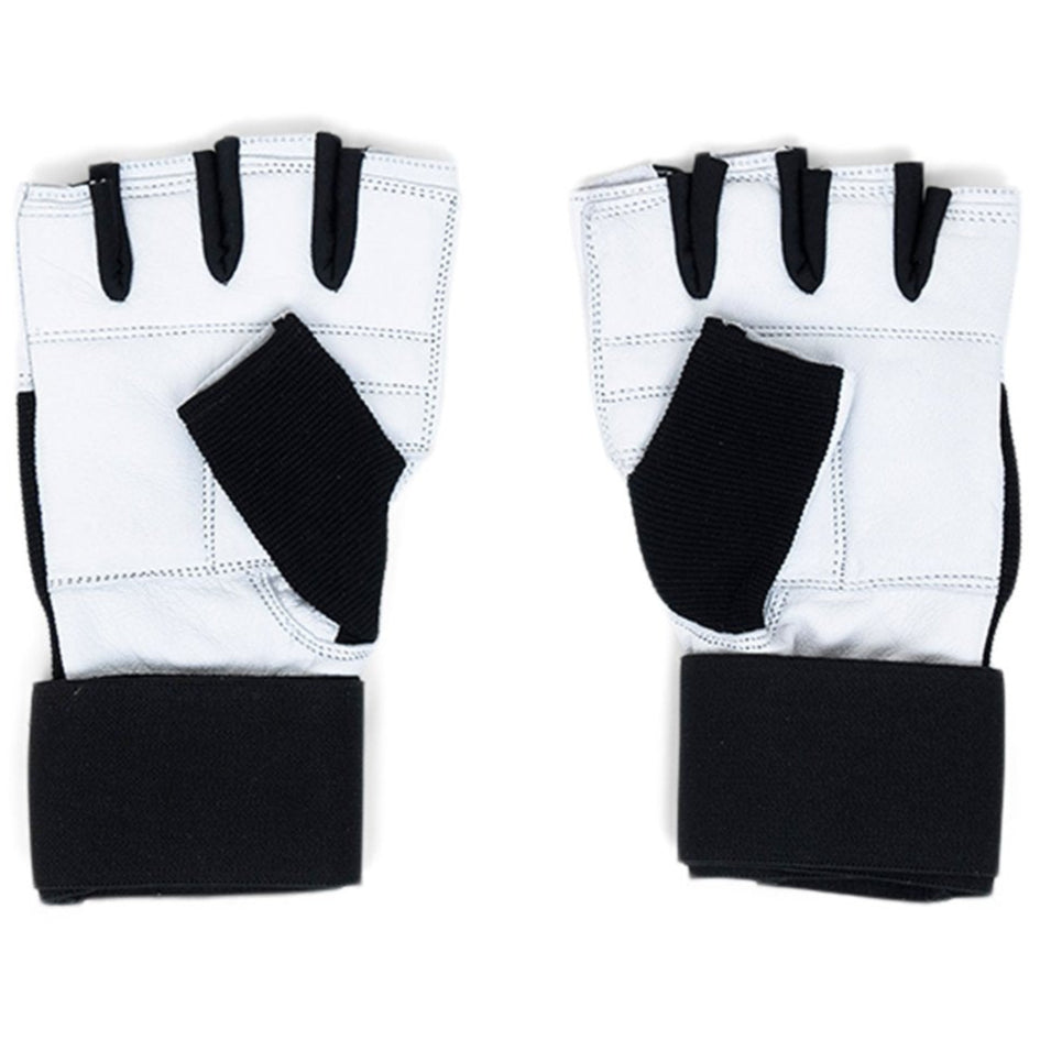 Træningshandsker med dobbelt luk i sort/hvid fra Nordic Strength