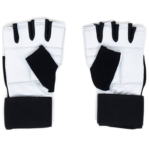 Træningshandsker med dobbelt luk i sort/hvid fra Nordic Strength