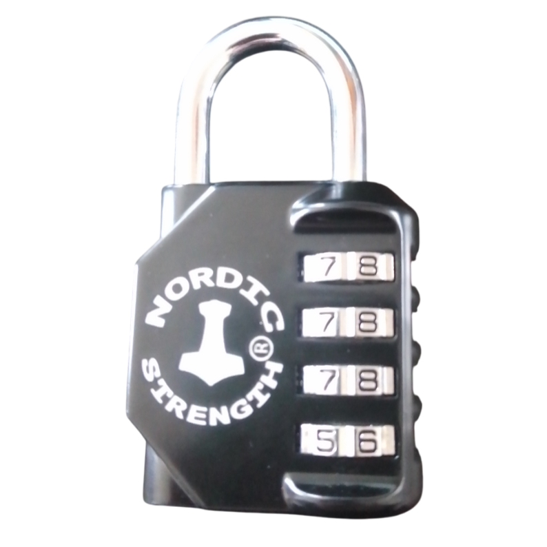 Hængelås med kode fra Nordic Strength