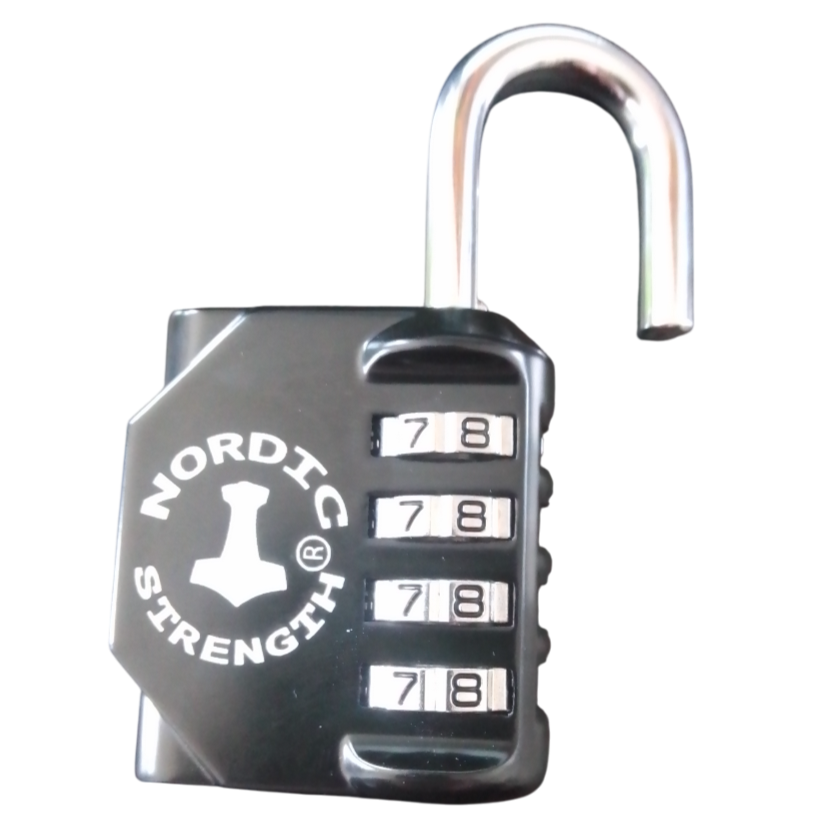 Hængelås med kode fra Nordic Strength