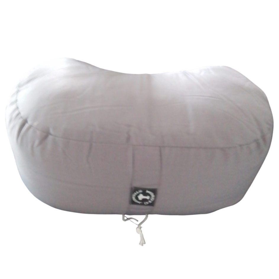 Meditationspude Grå (Halvmåne) - Nordic Strength