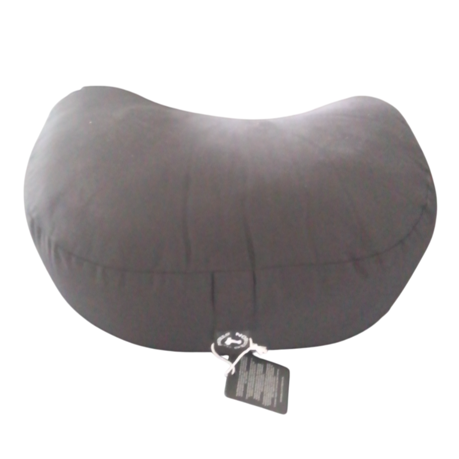 Meditationspude Sort (Halvmåne) - Nordic Strength