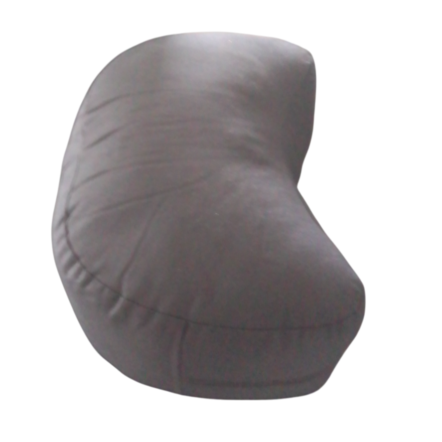 Meditationspude Sort (Halvmåne) - Nordic Strength