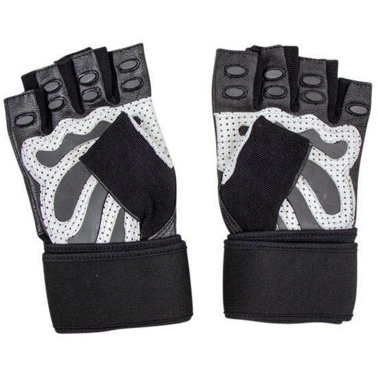 Træningshandsker med håndledsstøtte og gummigreb