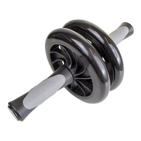 Mavehjul med 2 hjul (Sort)