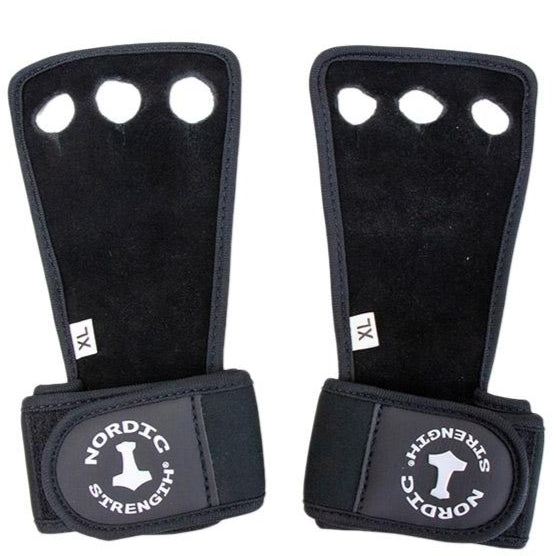 Grip pads Pro med håndledsstøtte fra Nordic Strength (sæt)