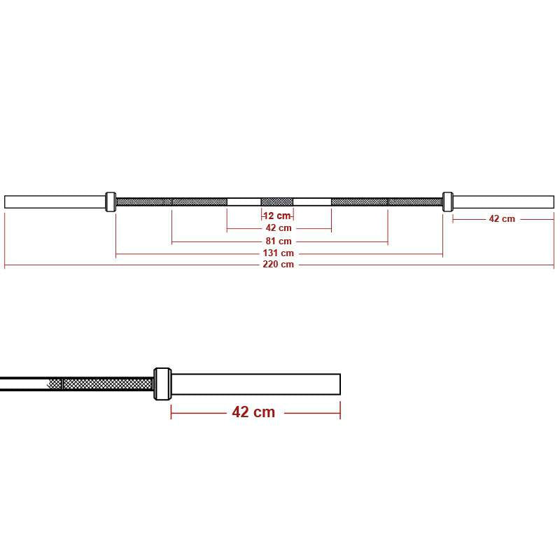 Olympisk Power Lifting Vægtstang