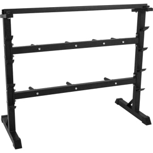 Vægtskive, vægtstang og håndvægte holder (sort) 25 mm