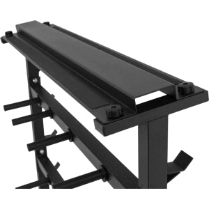 Vægtskive, vægtstang og håndvægte holder (sort) 25 mm