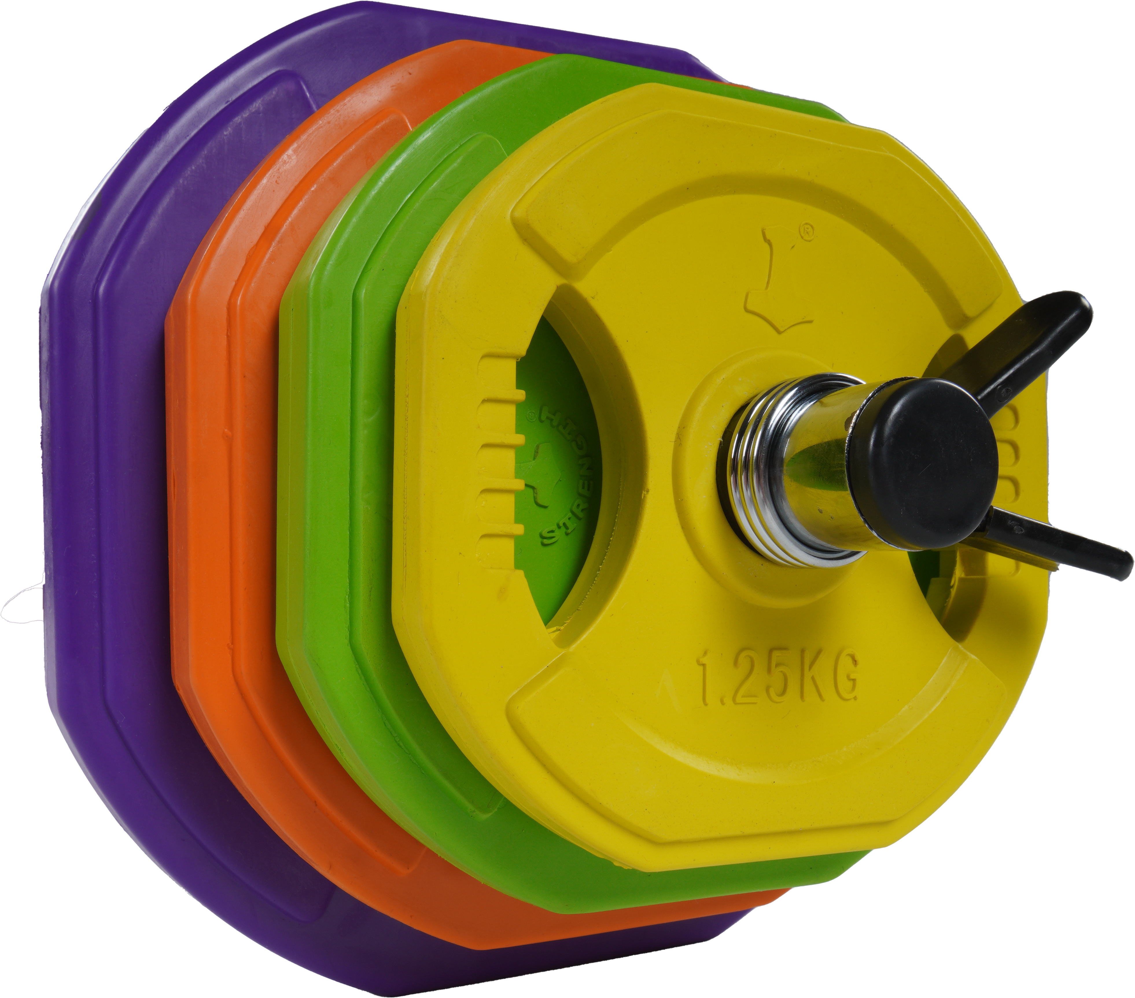 Aerobic vægtstangssæt farvet - 40 kg