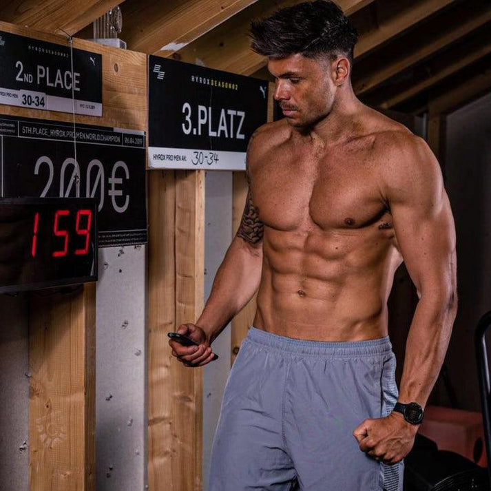 Digitalt sportsur inkl. fjernbetjening – til intervaltræning