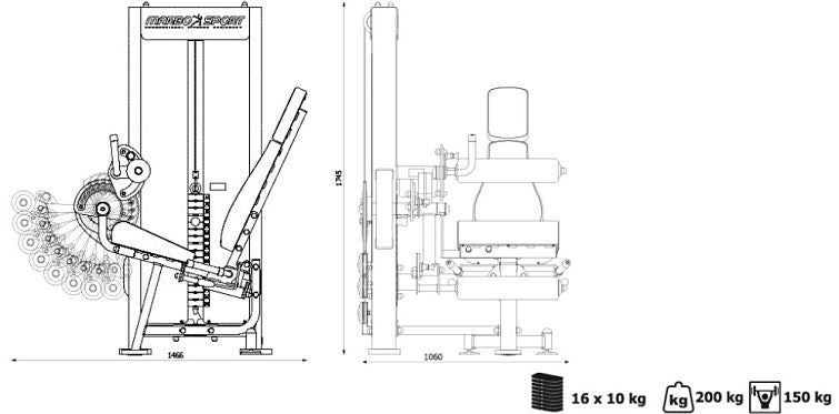 Professionel 2 i én Bentræner (Skaffevare)
