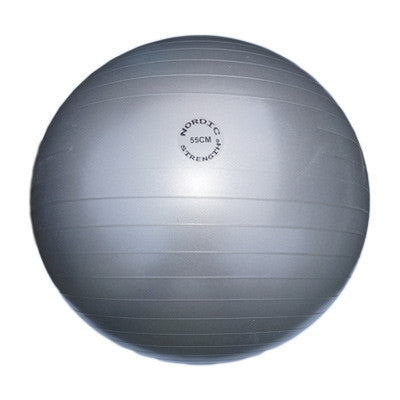Træningsbold - 55 cm - Nordic Strength (Grå)