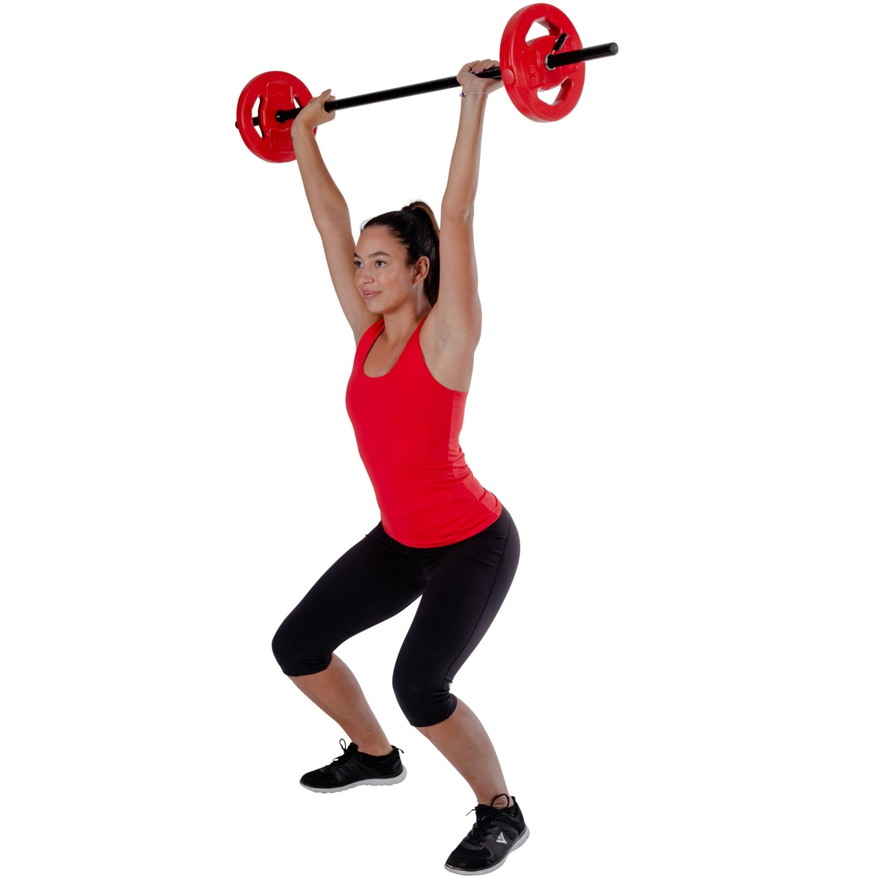 Billigt aerobic vægtstang sæt (20 kg) (farvet)