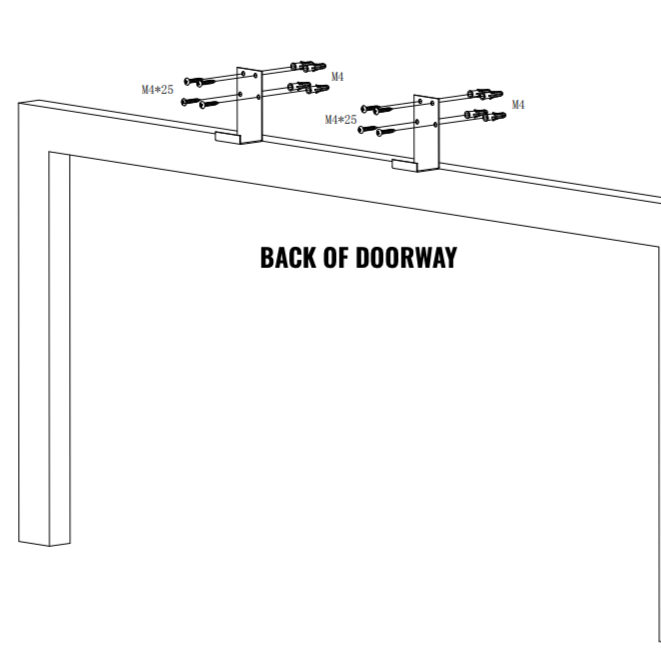 Double handed chin up bar