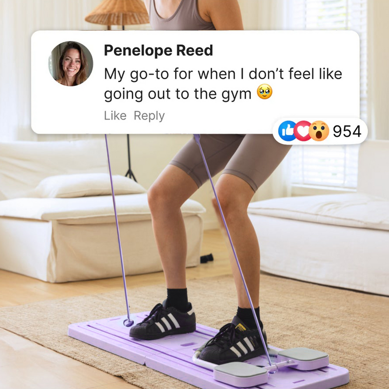 5-i-1 Bærbart pilates board reformer sæt - Sort