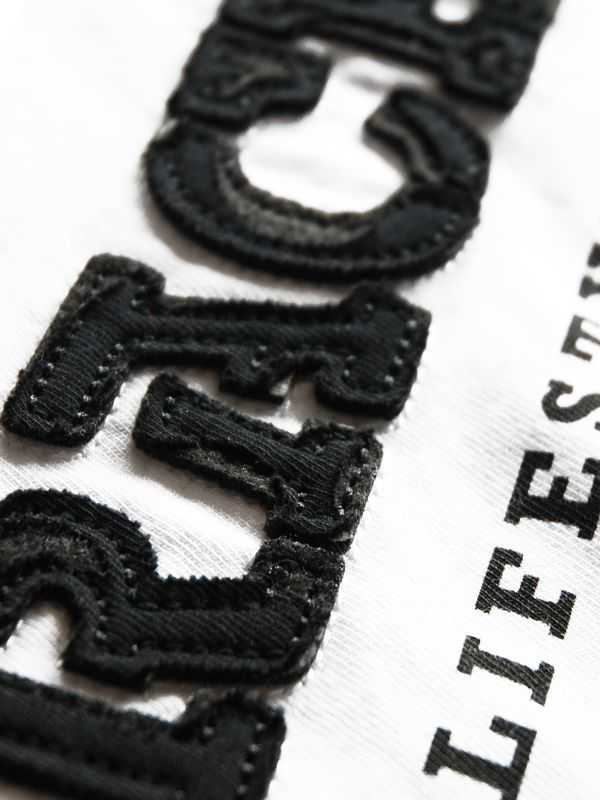 Brachial Tank Top "Cool" Hvid/Sort (4XL)