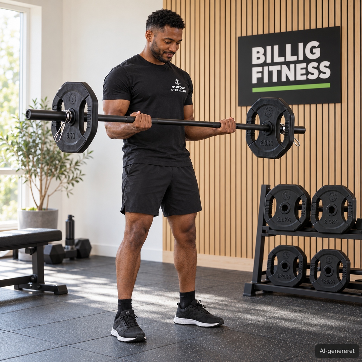 Sort pump-skivesæt 35 kg | Nordic Strength