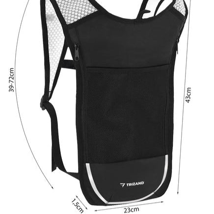 Løbe rygsæk med vandbeholder 2 Liter