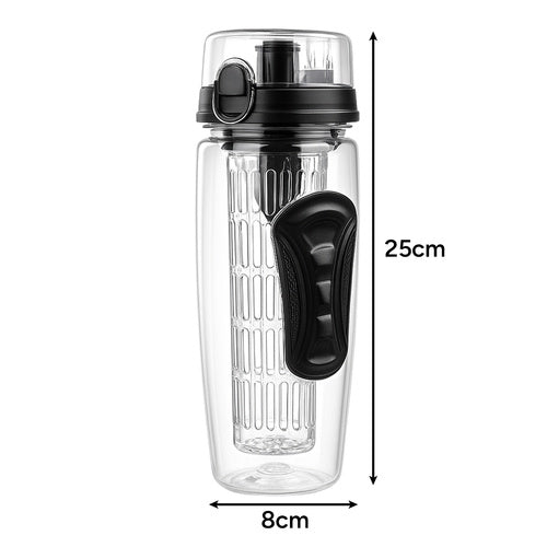 Vandflaske med frugtsigte – 1 L / 1000 ml